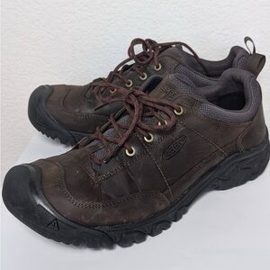 New KEEN Men's Targhee III Oxford Leather Hiking Shoes Brown Sz 12 Wide 1023288
